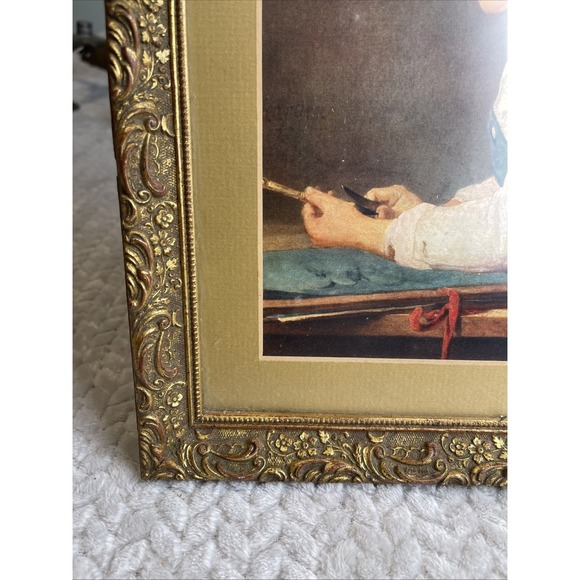 Vintage 10x12 wood Gold Gilded Ornate Wall Art Frame Baroque Rococo Gilt - Picture 7 of 8